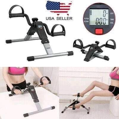 Mini vélo - Pédalier d'exercice pliable avec compteur LCD