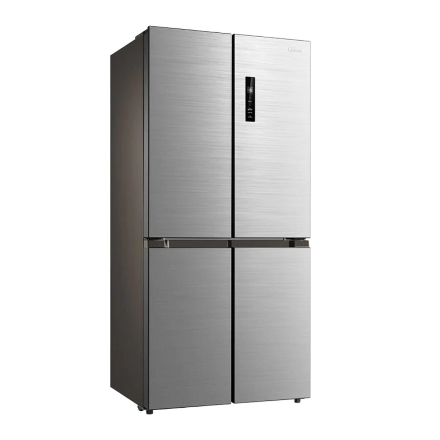 Réfrigérateur Midea side by side 4 portes 632 litres inverter gris MDRF632FIG46D