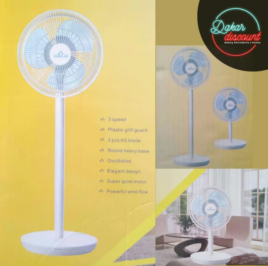 Ventilateur sur pied Global Air 30 cm