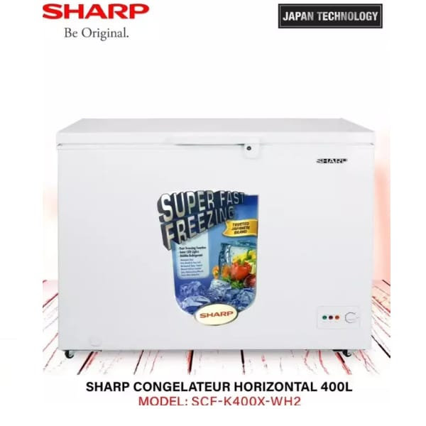 Congélateur Sharp horizontal 400 litres blanc SCF400PKM