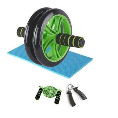 Kit Roue abdominale + corde + pince-poignet