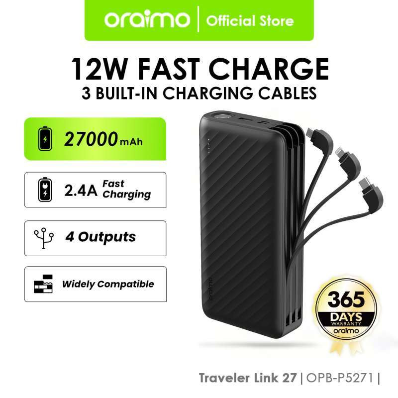 Oraimo Powerbank 4 Port Traveler Link OPB-P5271 27000mAH