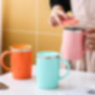 Tasse isotherme en acier inoxydable pour thé, café, voyage