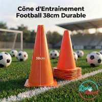 Cône d'Entrainement Football 38cm Durable