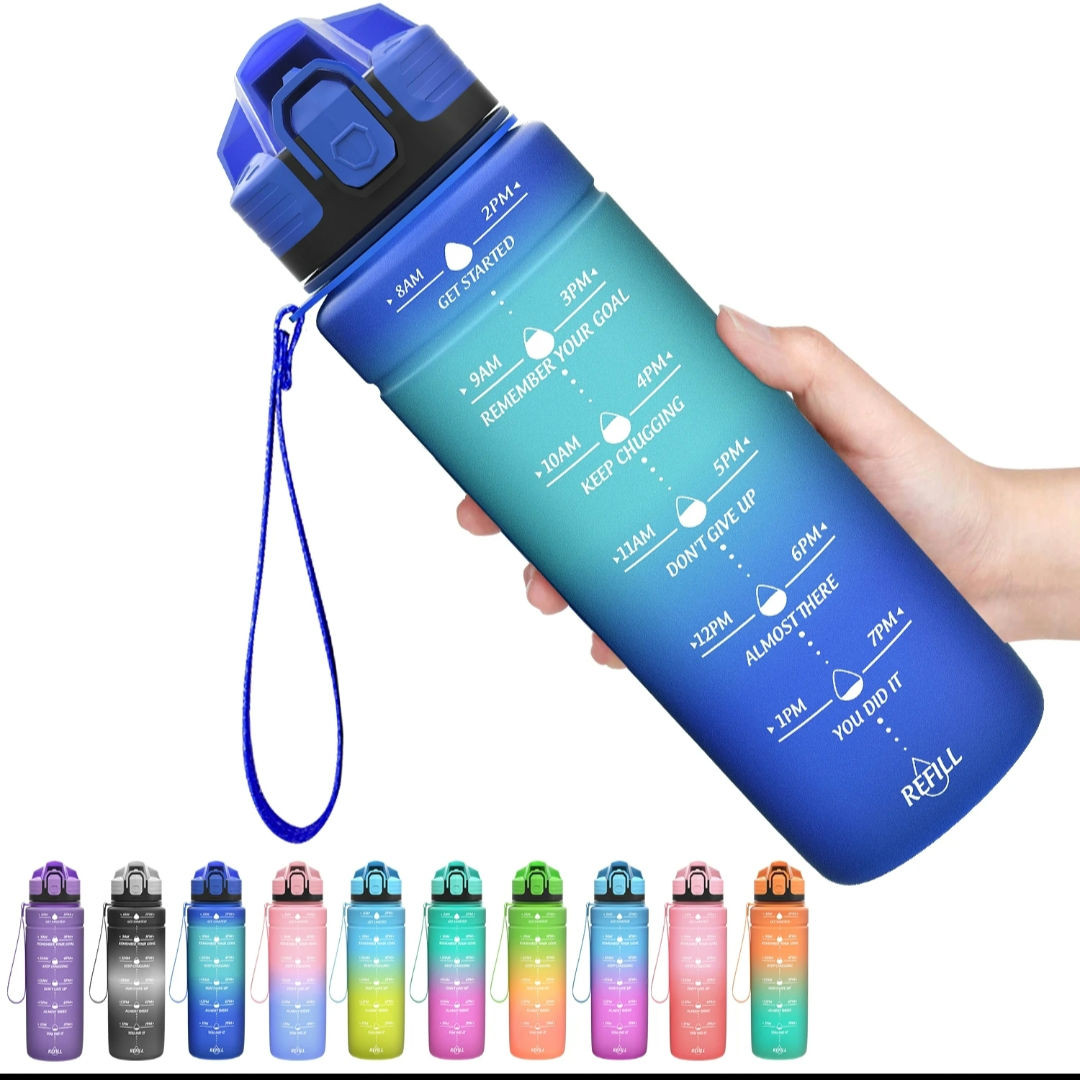 Bouteille d'eau à dégradé de couleur 1000 ml 