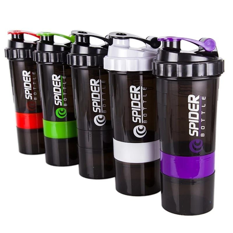SpiderBottle - Shaker protéiné / Bouteille d'eau / Shaker Cup - 650 ml