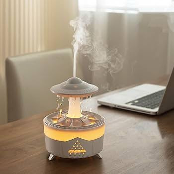 Diffuseur d’arômes UFO ultrasonique – Purificateur d’air design futuriste