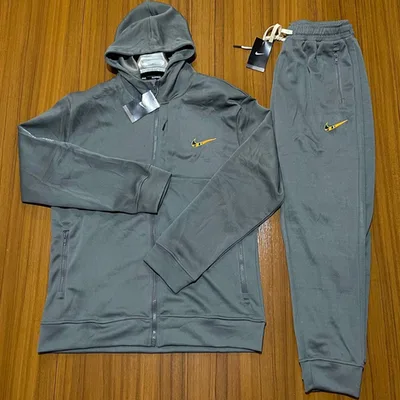 Ensemble blouson gris ardoise à capuche