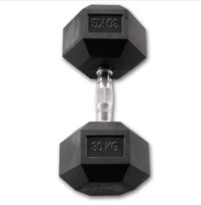 Haltères Biceps Hexagonaux 30 kg — Paire