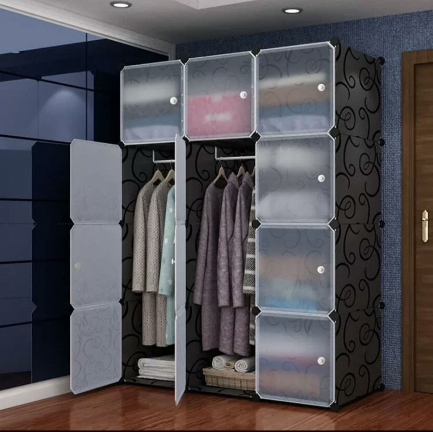 Armoire de rangement plastique - 3 battants