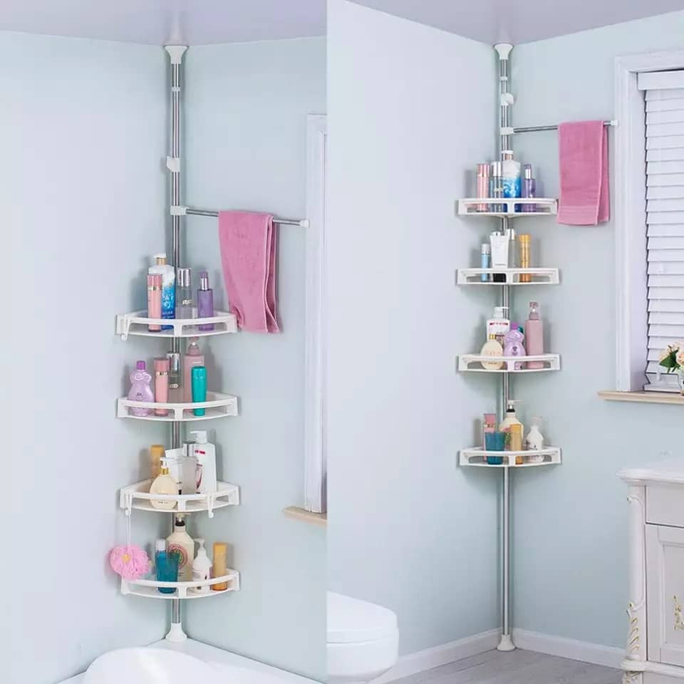 Etagères de rangement d'effets de toilette