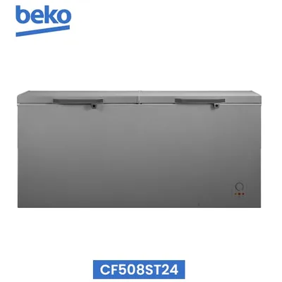 Congélateur Beko horizontal 700 litres 2 battants gris CF508ST24