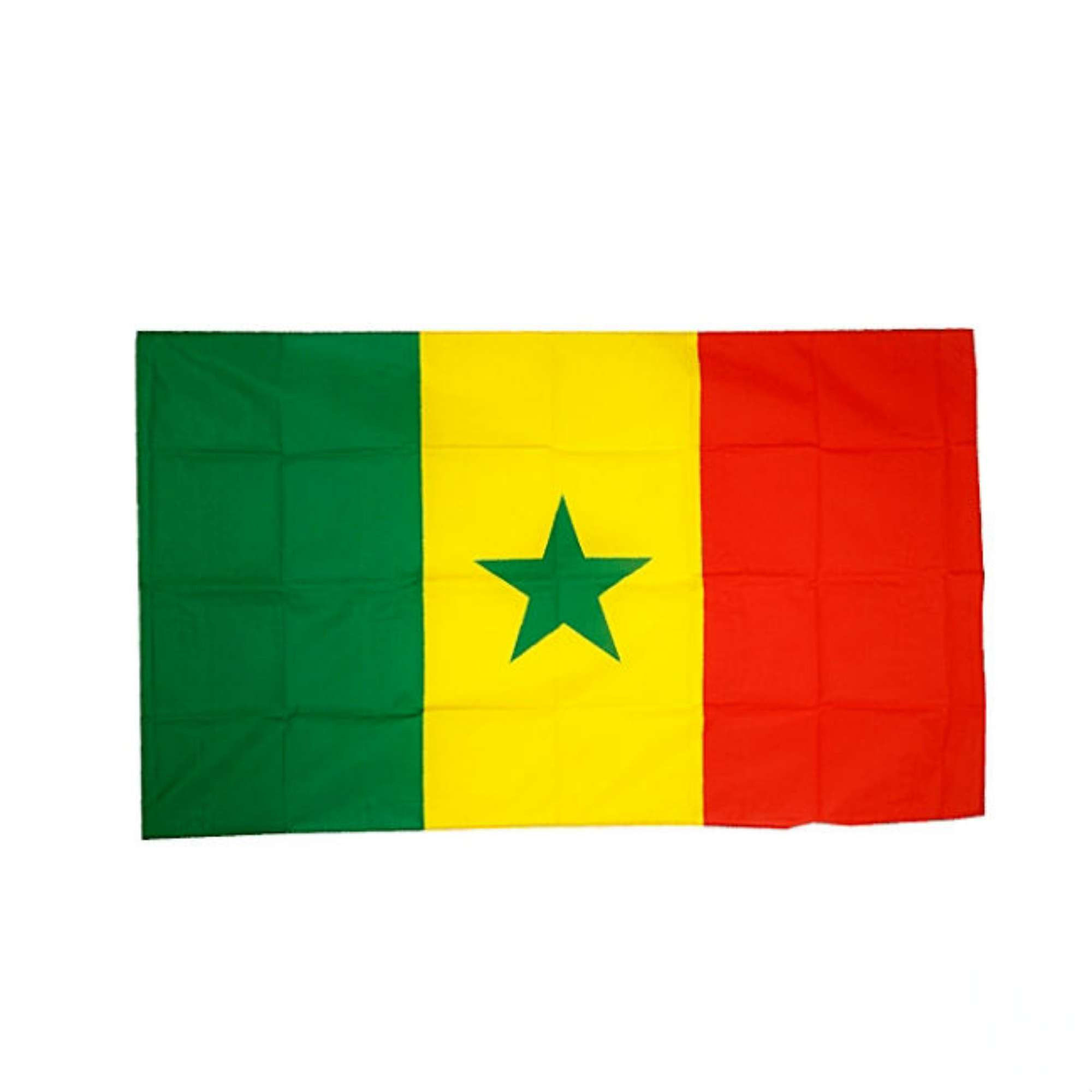 Drapeau Sénégal Grand Format – 90cmx45cm – Vert/Jaune/Rouge