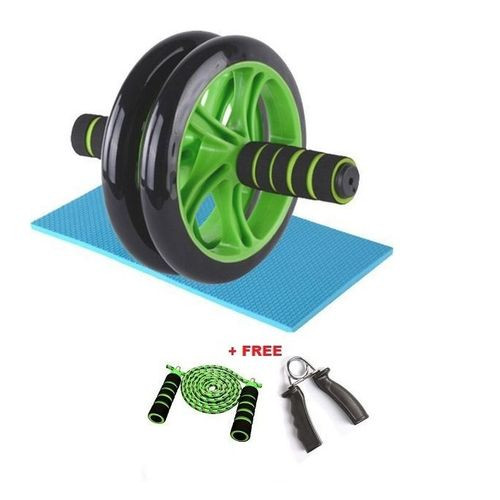 Kit Roue abdominale + corde + pince-poignet