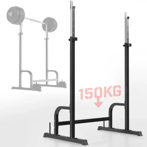 Repose Barre Support pour Haltères Longs Disques Squat