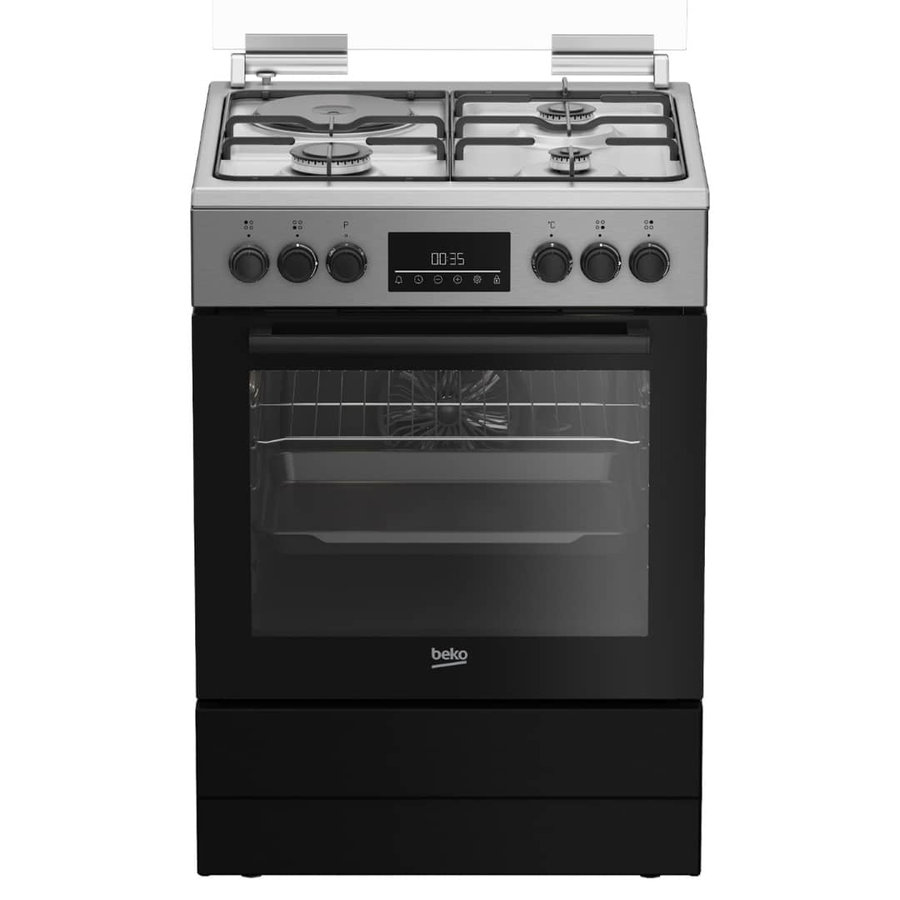 Cuisinière mixte Beko 3 feux gaz + 1 électrique FBE63320XDL