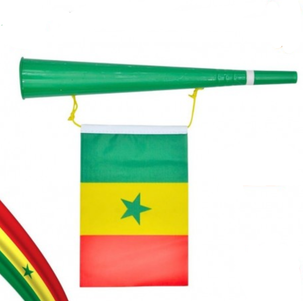 Vuvuzela avec drapeau du Sénégal