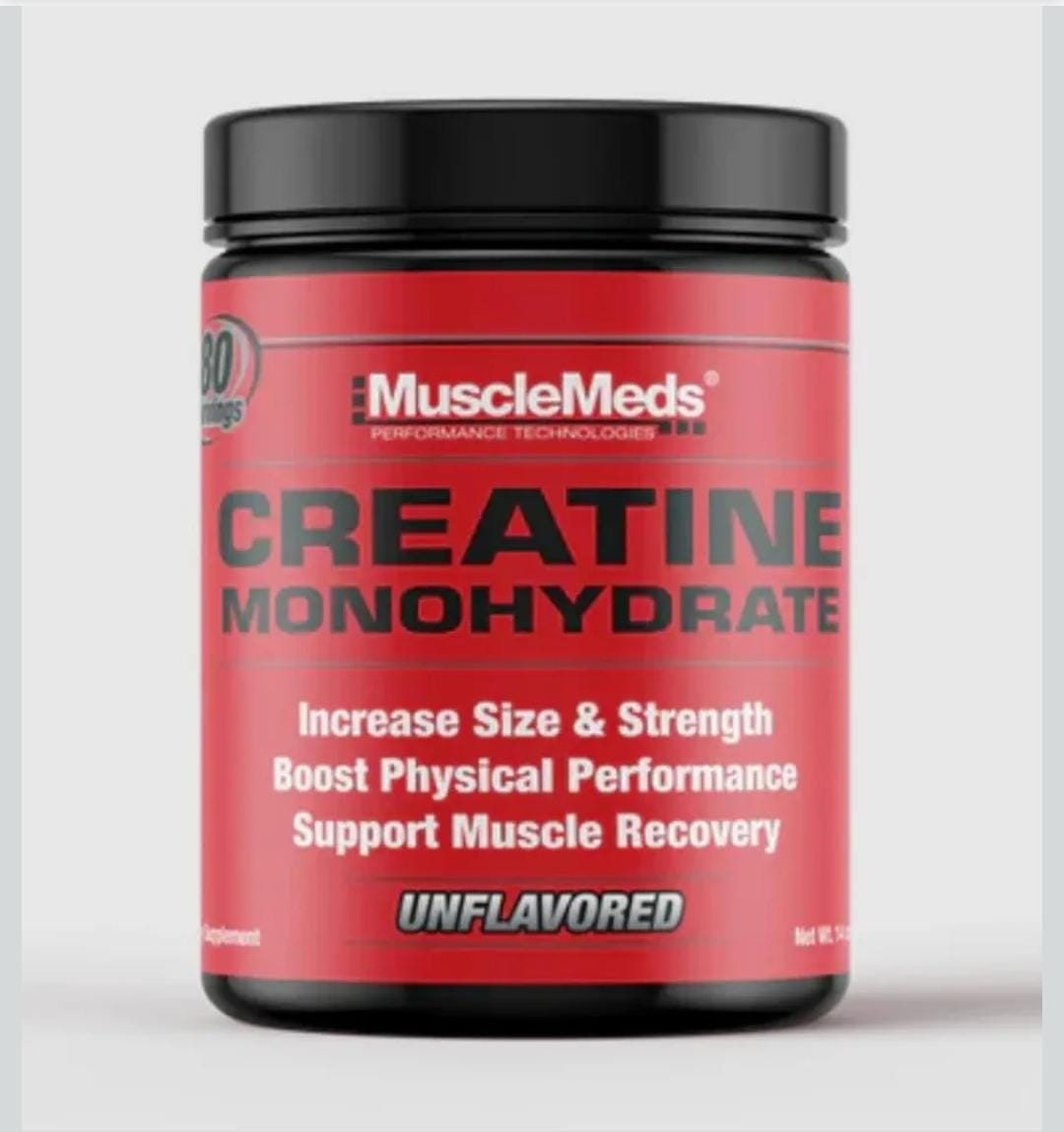 MuscleMeds Creatine Monohydrate, Micronized Formula for Muscle Growth & Recovery