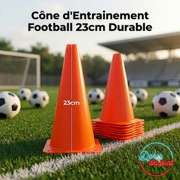 Cône d'Entrainement Football 23cm Durable