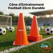 Cône d'entraînement football 23 cm