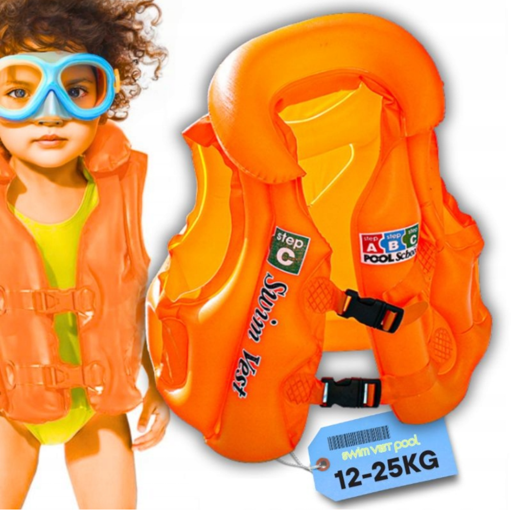 Gilet de natation gonflable pour enfants – sécurité et confort