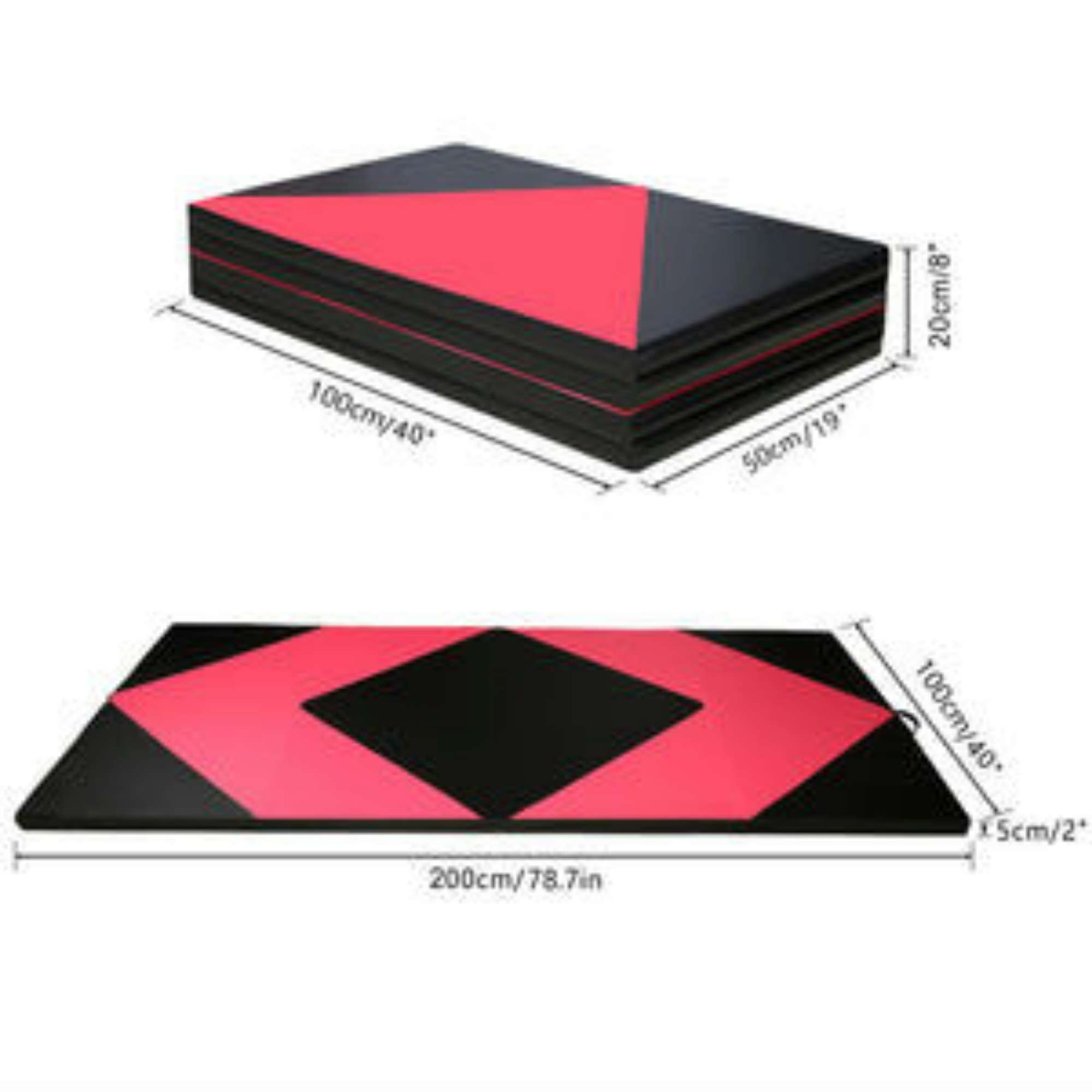 Tapis de gymnastique CCLIFE - 200×100×5cm