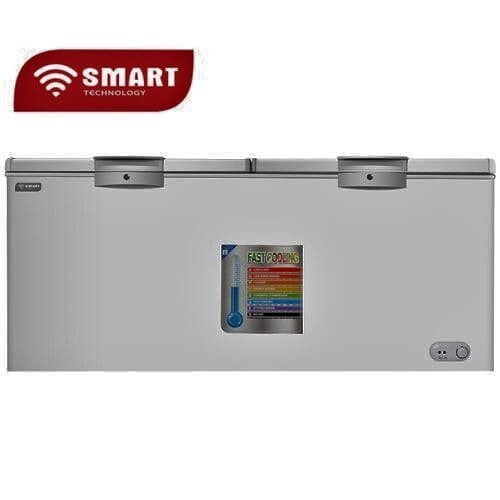 Congélateur Smart Technology horizontal 700 litres avec vitre gris STCC-720V