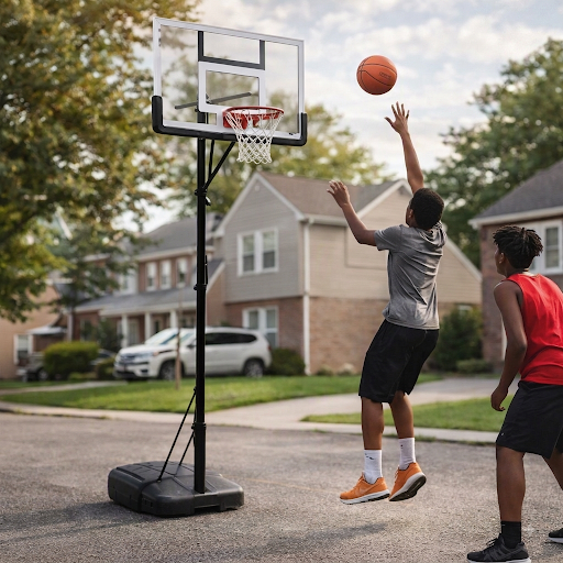 Panier de Basketball sur Pied Portable — Hauteur Réglable jusqu'à 250 cm