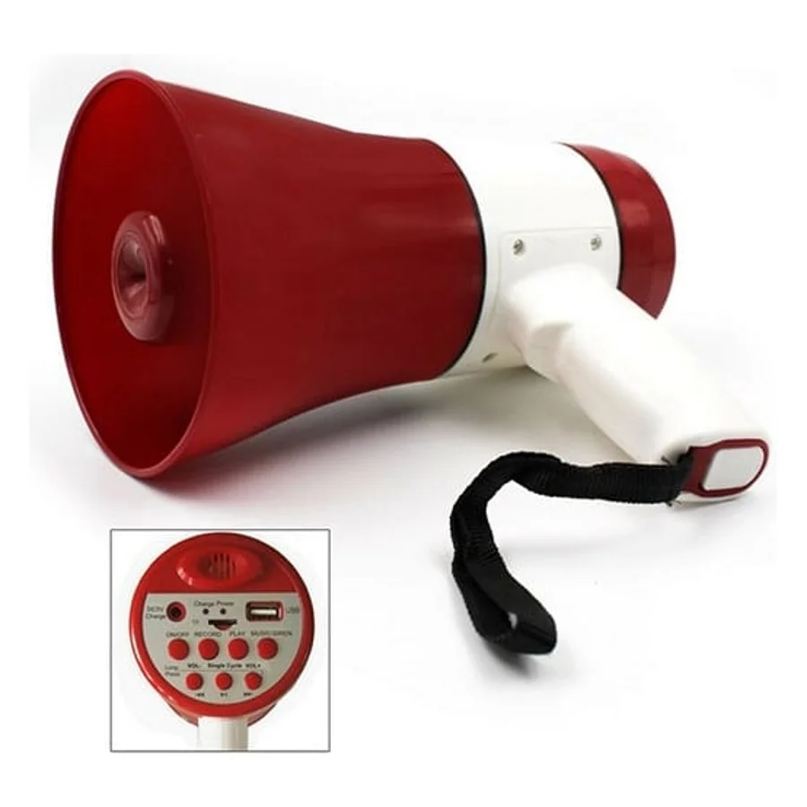 Mégaphone Coralstar 619U 30 W avec enregistrement de 300 secondes
