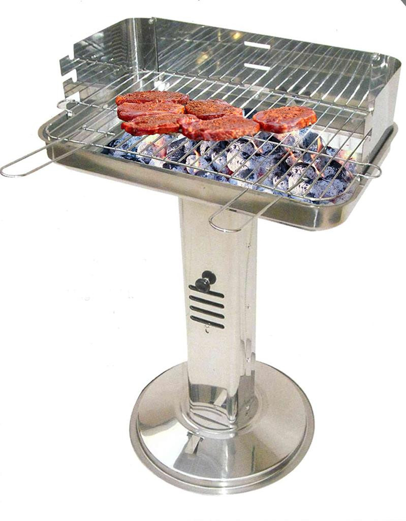 Barbecue à charbon sur pieds (INOX)