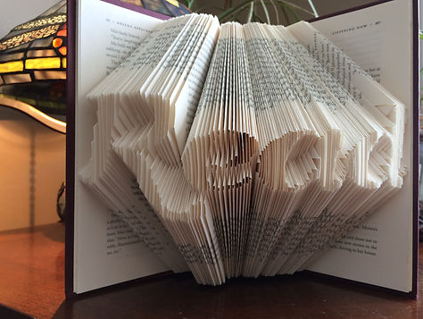 Book Art - Read - Folded book - Unique gifts and home decor