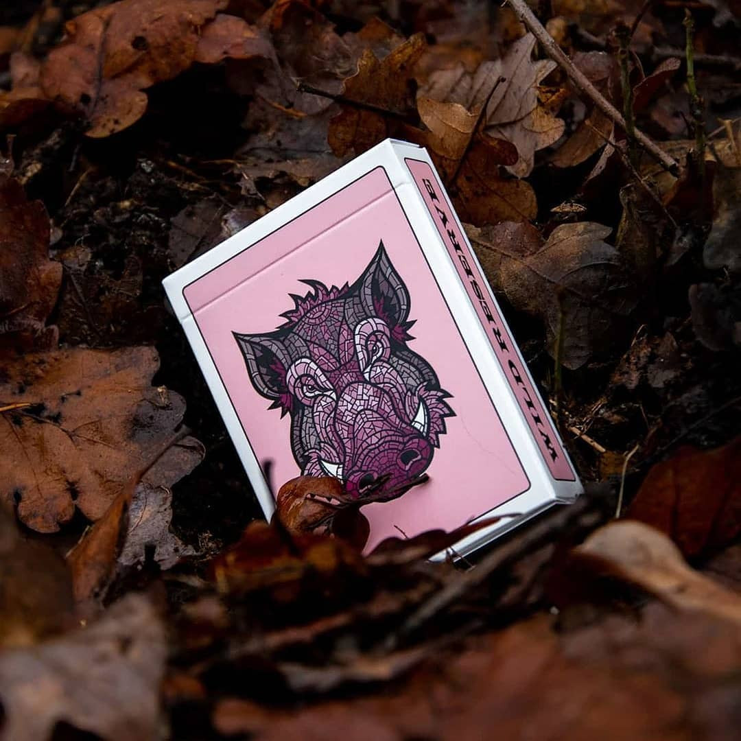 WILD RESERVE: PINK BOAR Playing Cards by Bill Davis Magic