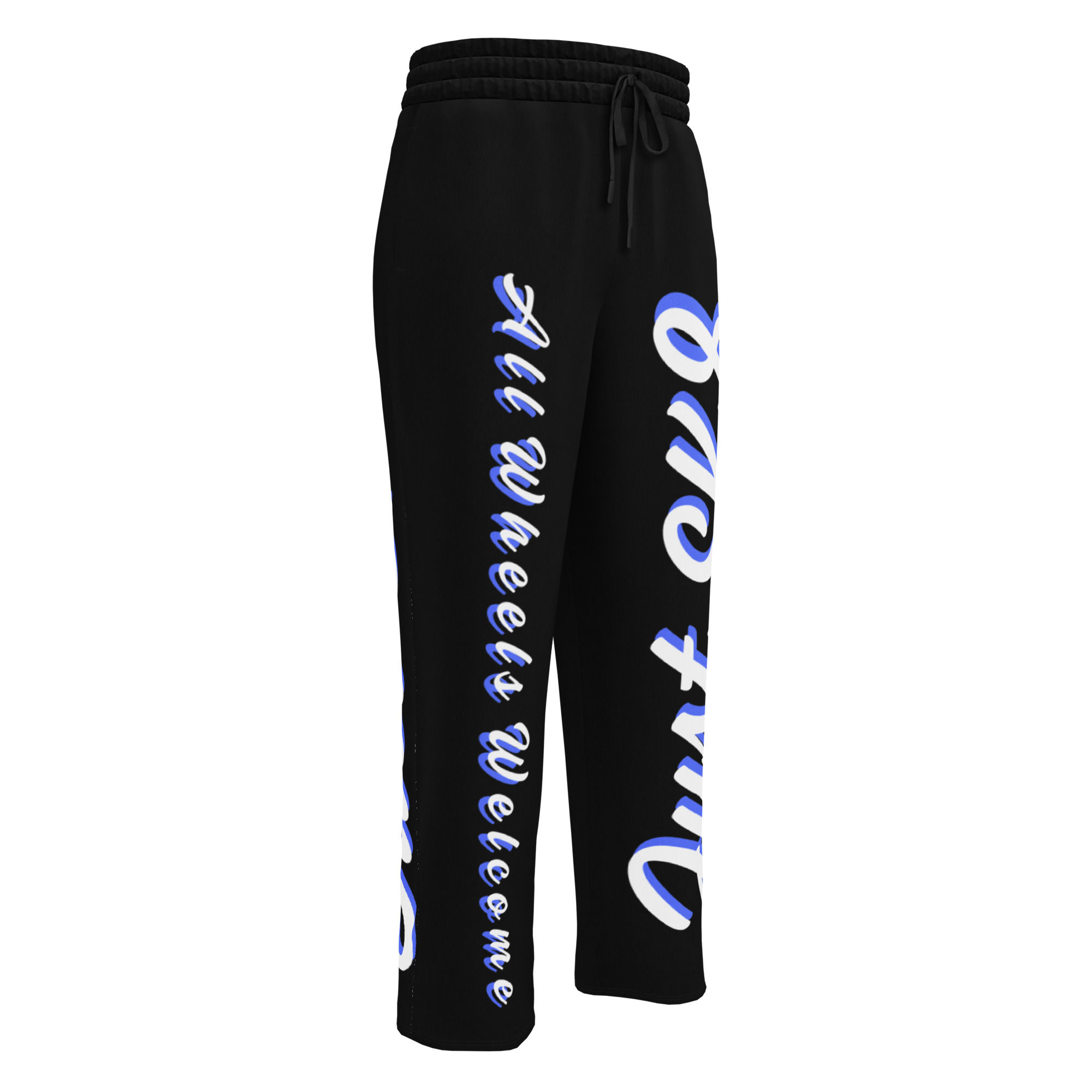 Just Sk8 Wide-leg joggers Black w/Blue