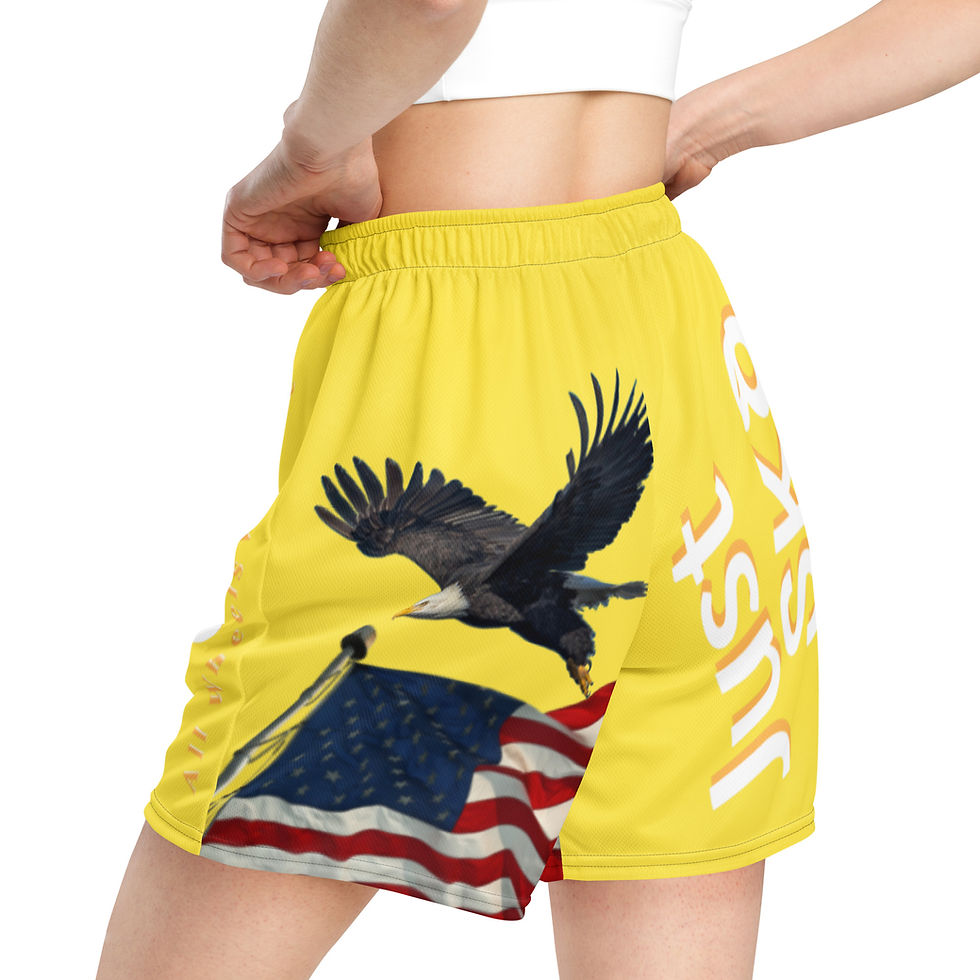Thumbnail: Just Sk8 Unisex mesh shorts Amer Yel