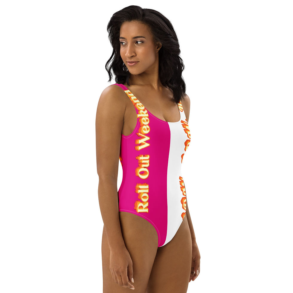 Thumbnail: R.O.W. 1st Gen One-Piece Swimsuit Pink Wht