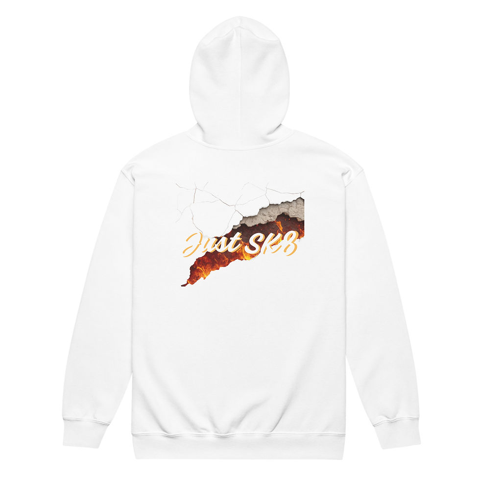 Thumbnail: Just Sk8 Tear Unisex heavy blend zip hoodie