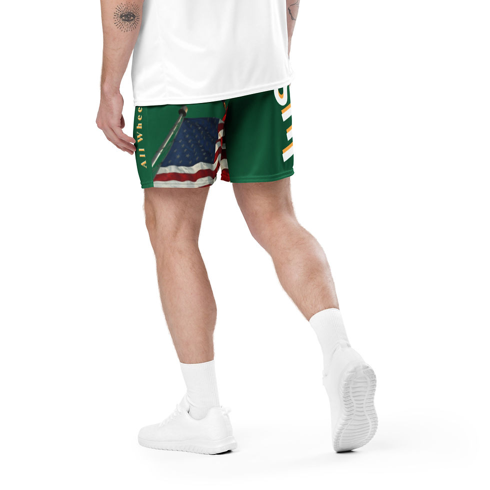 Thumbnail: Just Sk8 Unisex mesh shorts Amer Grn