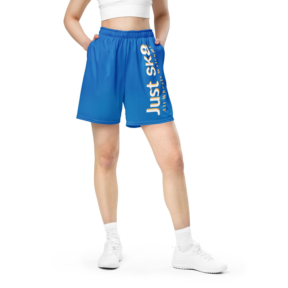 Thumbnail: Just Sk8 Unisex mesh shorts Blu 2