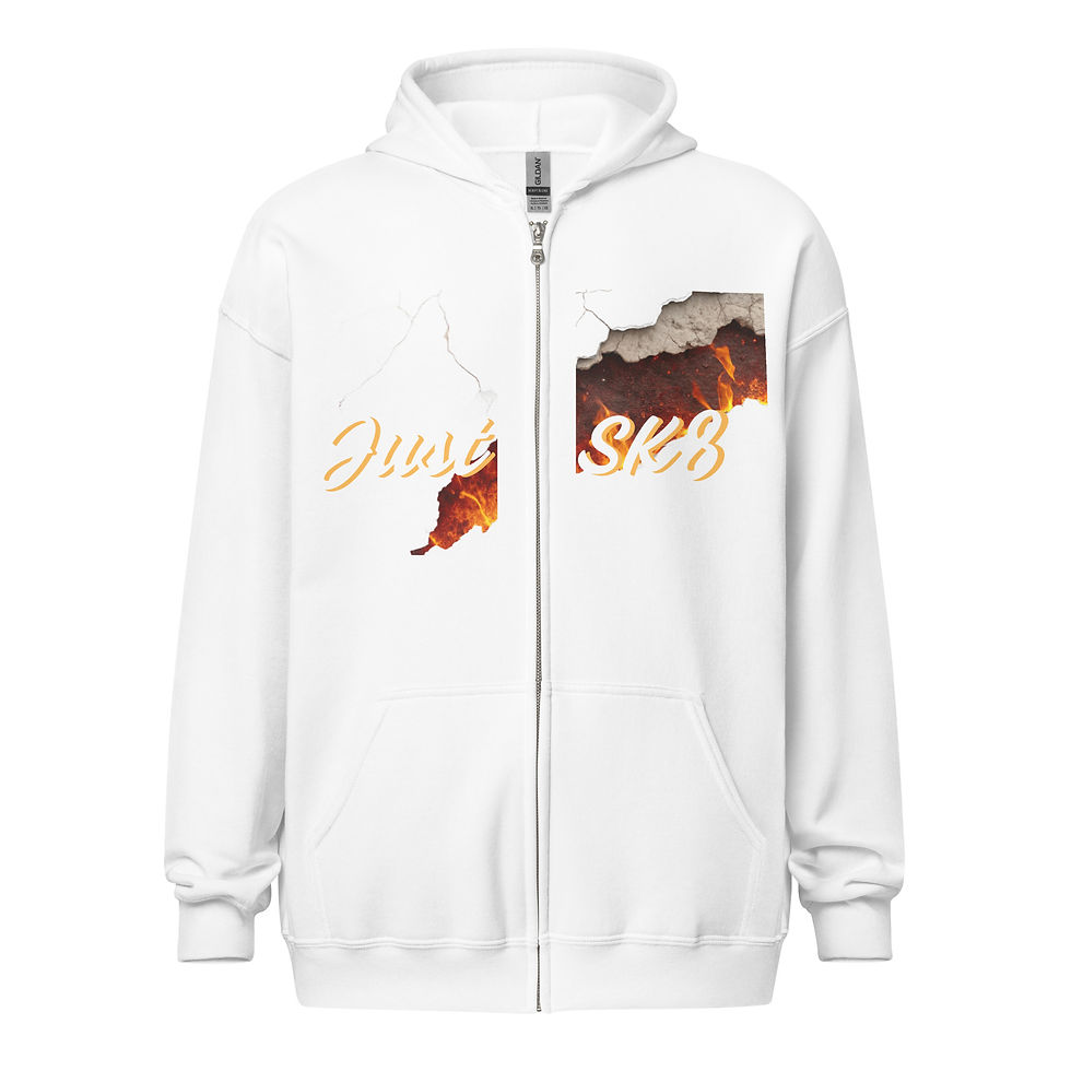 Thumbnail: Just Sk8 Tear Unisex heavy blend zip hoodie