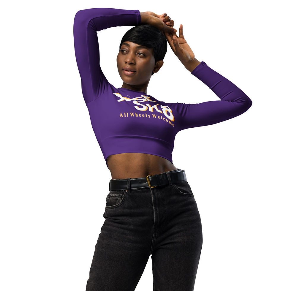 Thumbnail: Just Sk8 Recycled long-sleeve Pur Wht