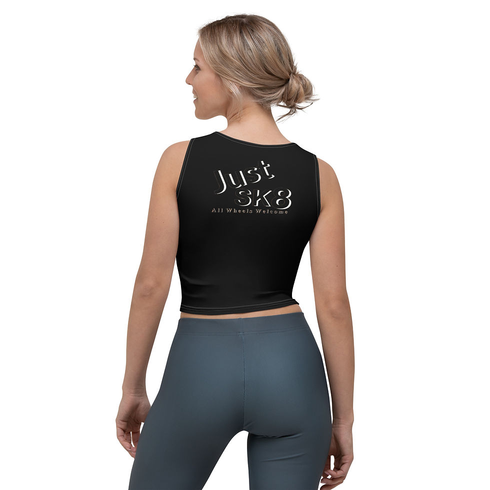 Thumbnail: Just Sk8 Crop Top Blk