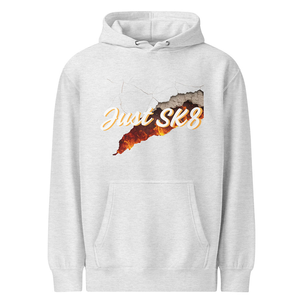 Thumbnail: Just Sk8 Tear Unisex premium mid-weight hoodie