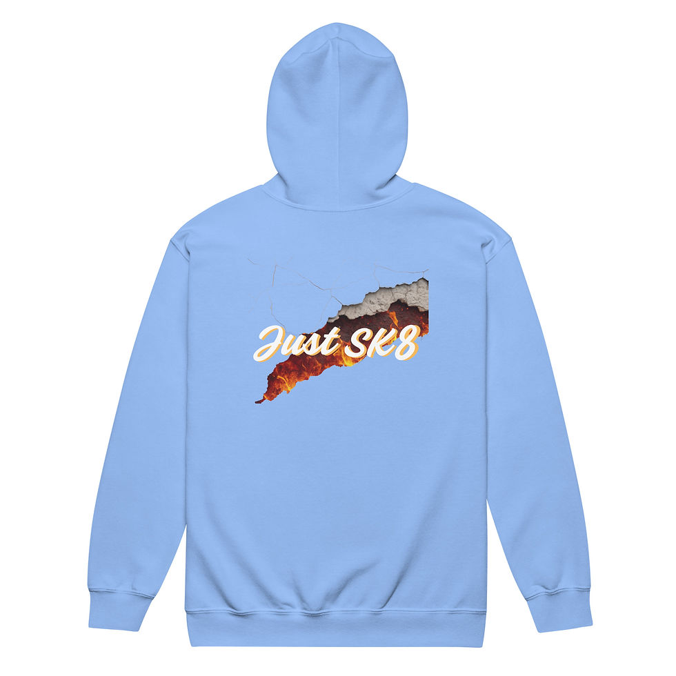 Thumbnail: Just Sk8 Tear Unisex heavy blend zip hoodie