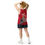 Thumbnail: Just Sk8 Recycled unisex basketball jersey Red Amer
