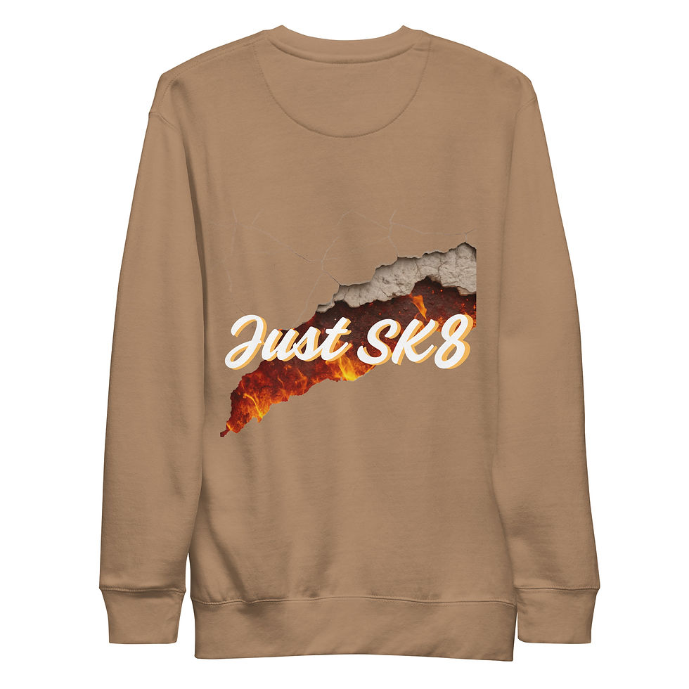 Thumbnail: Just Sk8 Tear Unisex Premium Sweatshirt