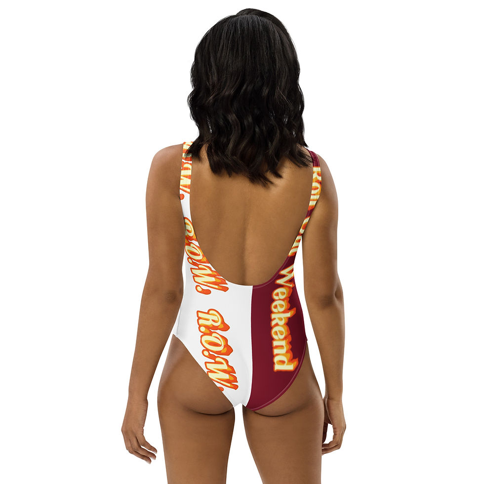 Thumbnail: R.O.W. 1st Gen One-Piece Swimsuit Wine Wht