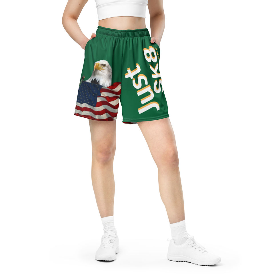 Thumbnail: Just Sk8 Unisex mesh shorts Grn Amer1