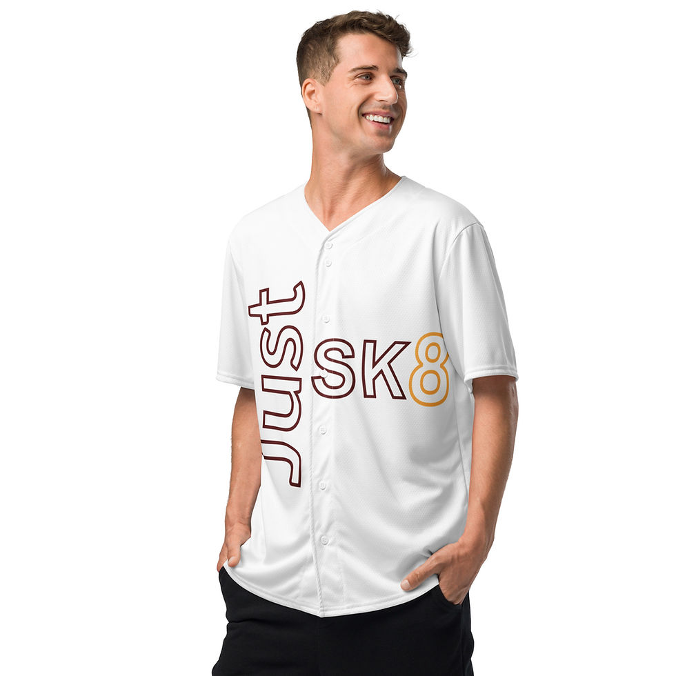 Thumbnail: Just Sk8 Recycled baseball jersey