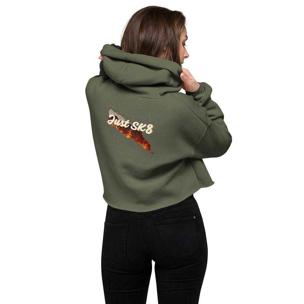 Thumbnail: Just Sk8 5th Gen Crop Hoodie