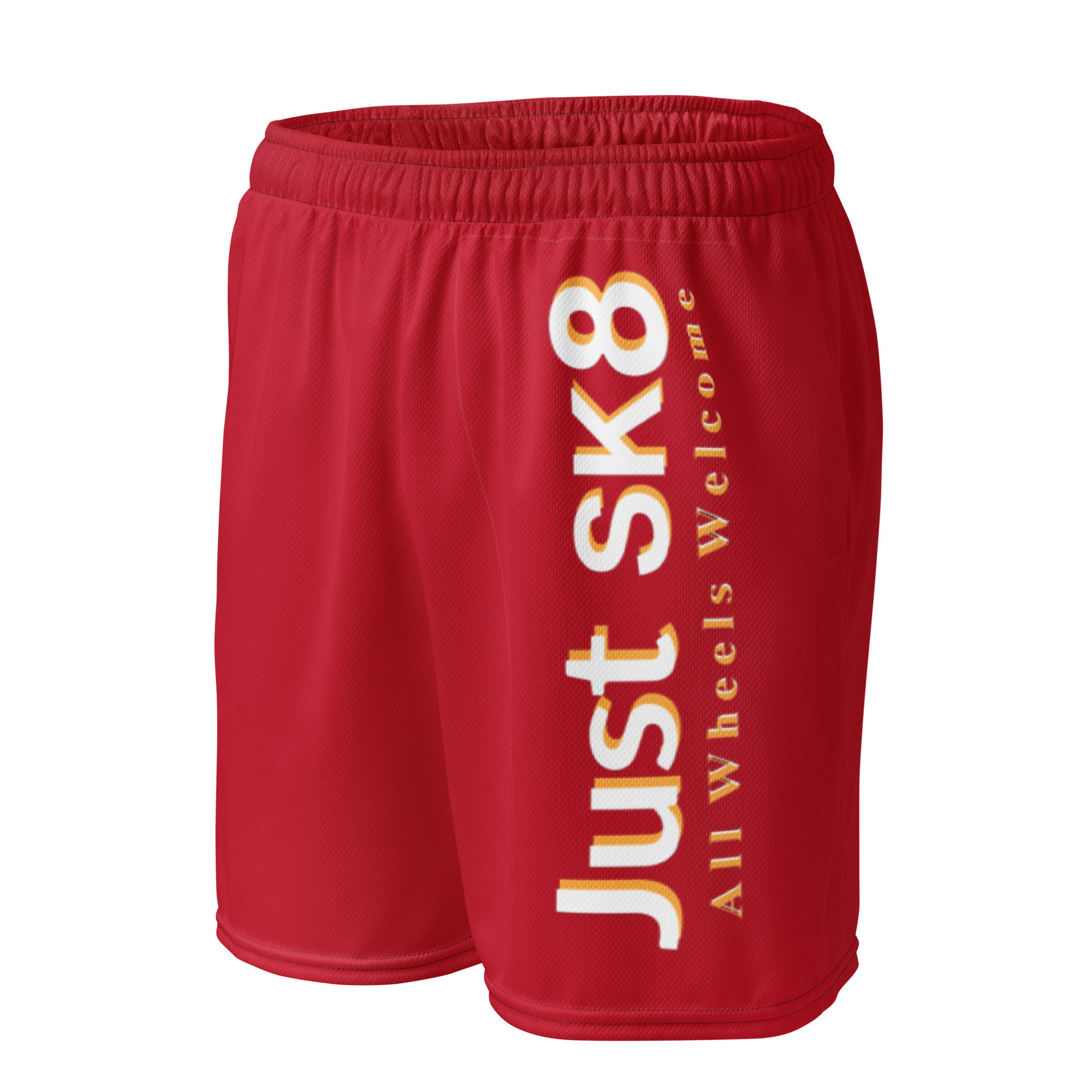 Just Sk8 Unisex mesh shorts Red 2